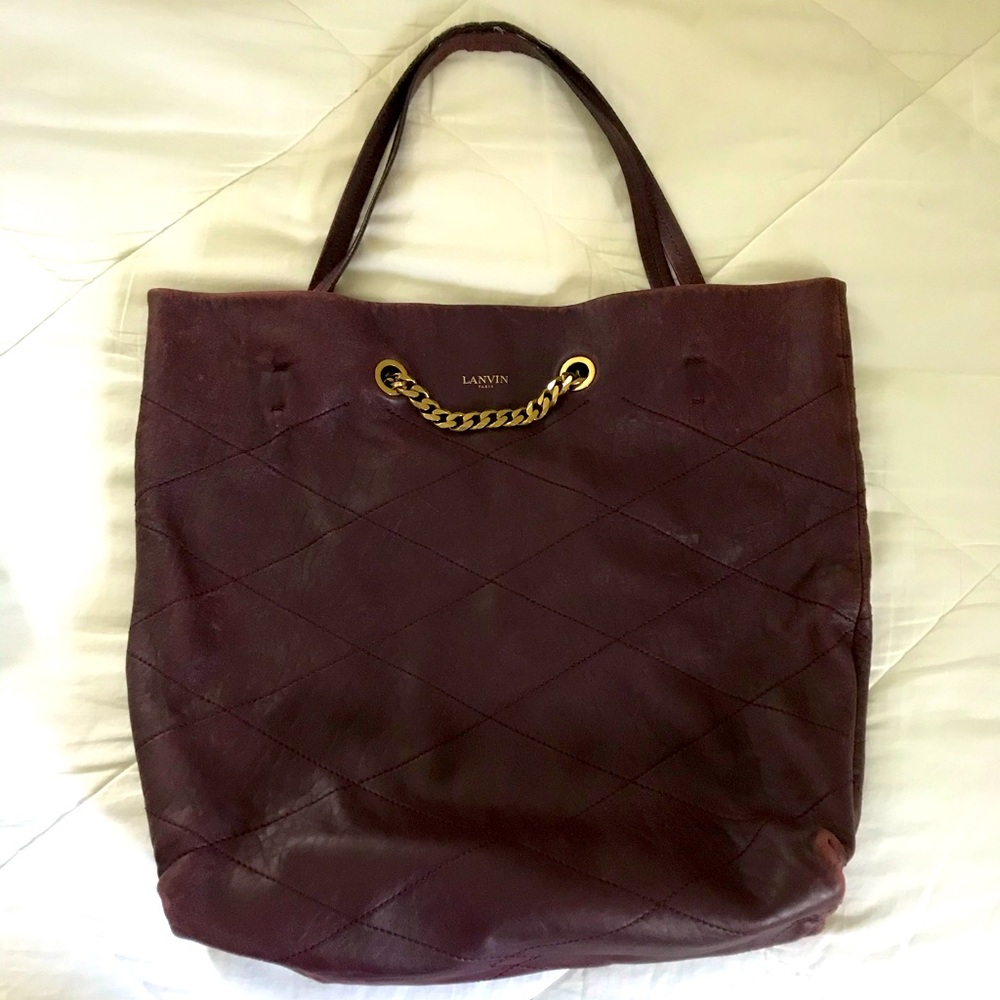 Lanvin Diamond Quilted “Carry Me” Tote